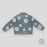 Denim Tears X Levi Type II Wreath Denim Jacket in Light Wash