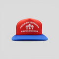 Chrome Hearts King Taco Trucker Hat in Red / White / Blue