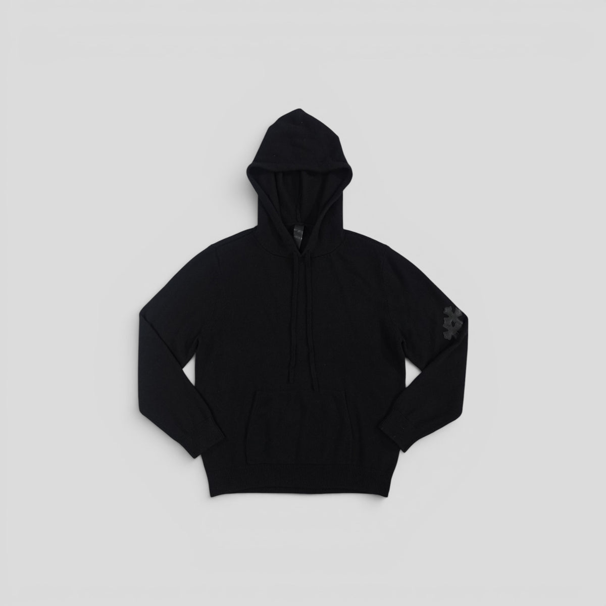 Chrome Hearts Cashmere Cross Patch Hoodie in Black