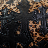 Chrome Hearts Leopard Cross Patch Duffle Bag