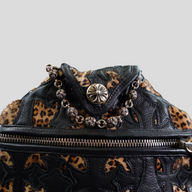 Chrome Hearts Leopard Cross Patch Duffle Bag