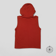Saint Laurent Sleeveless Hoodie in Red