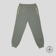 Gucci Tonal Jacquard Track Pants in Light Grey