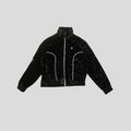 Amiri Crushed Velvet Track Jacket in Black