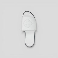 Chrome Hearts Plus Patch Slide in White