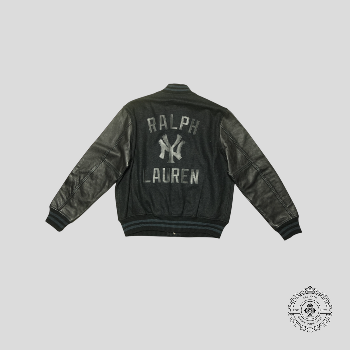 Ralph Lauren New York Yankees Varsity Jacket in Black