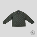 RRL Benton Quilted Bomber in Grey