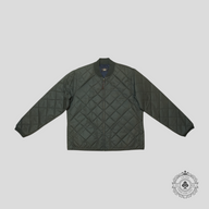 RRL Benton Quilted Bomber in Grey