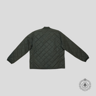 RRL Benton Quilted Bomber in Grey