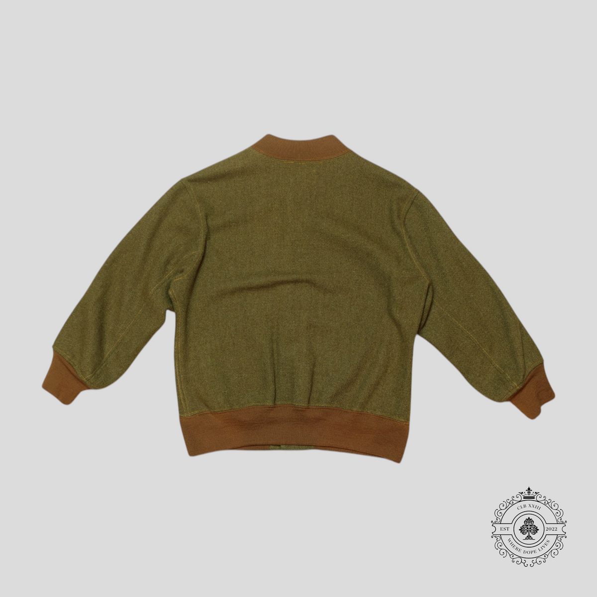 RRL Shield Patch Wool Jacket in Brown