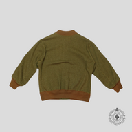 RRL Shield Patch Wool Jacket in Brown