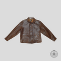 RRL Goat Leather Cossack Jacket in Dark Brown