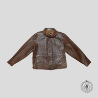 RRL Goat Leather Cossack Jacket in Dark Brown