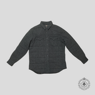 RRL Padded Tweed Wool Shirt Jacket in Navy