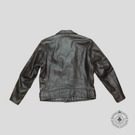 RRL Model 333 Leather Biker Jacket in Dark Brown