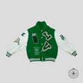 Louis Vuitton Maison Varsity Jacket in Green/White