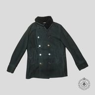 Ralph Lauren Purple Label Shearling Peacoat in Black