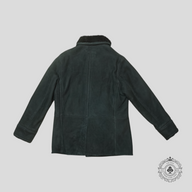 Ralph Lauren Purple Label Shearling Peacoat in Black