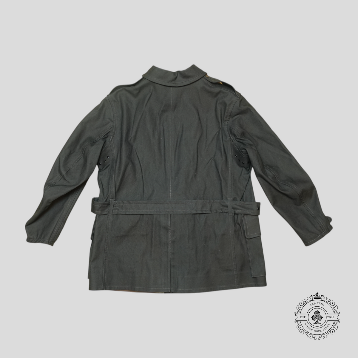 RRL Military Aviator Twill Coat in Black