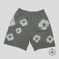 Denim Tears The Cotton Wreath Shorts in Grey