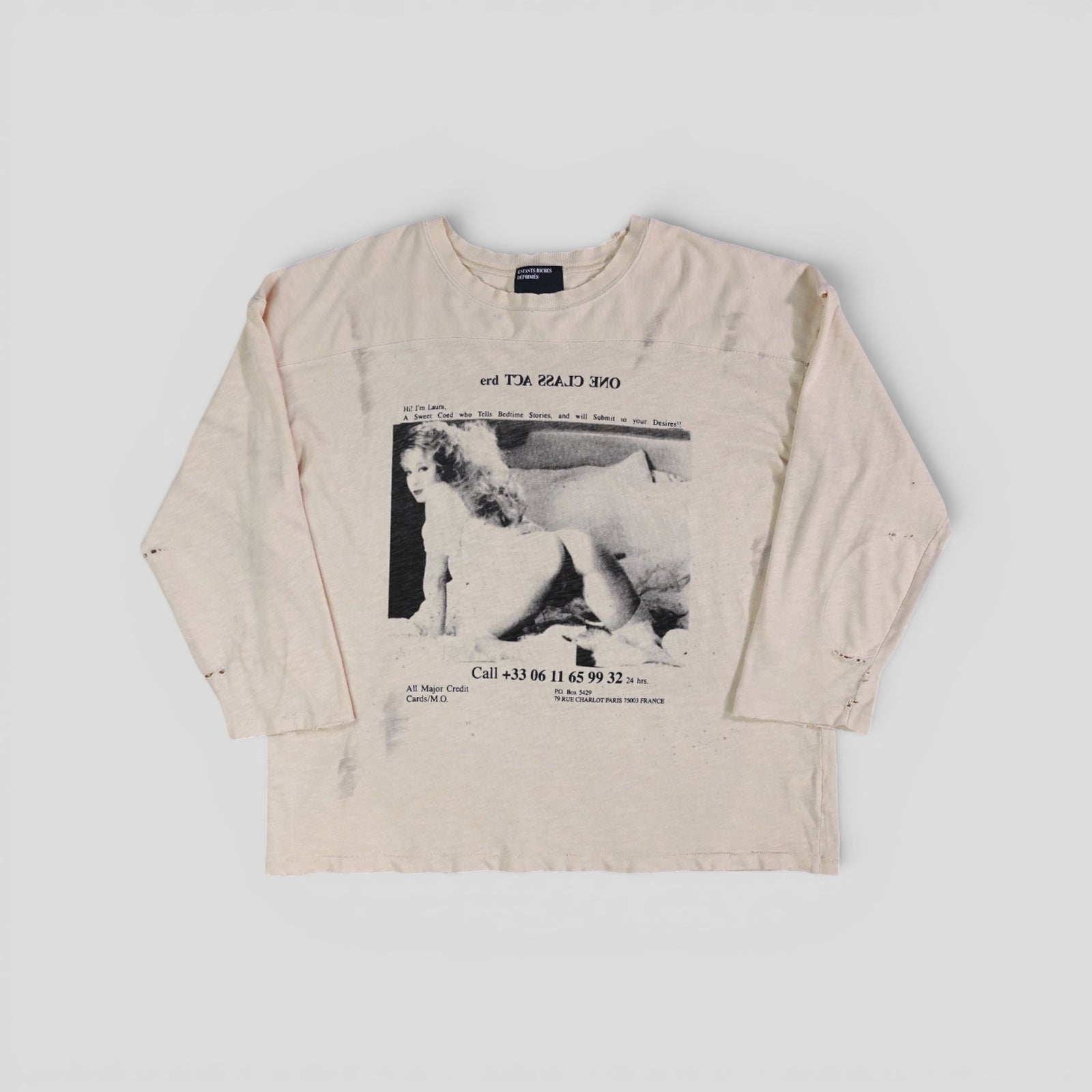Enfants Riches Déprimés One Class Act Hockey Jersey in Tan