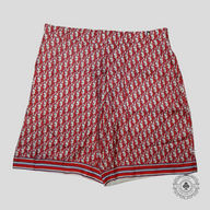 Dior Oblique Shorts in Red/White
