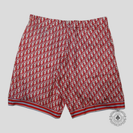 Dior Oblique Shorts in Red/White