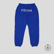 Celine Logo Sweatpants in Blue