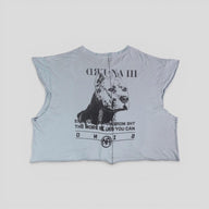Enfants Riches Déprimés NA Pitbull Cutoff Tee in Dusty Blue