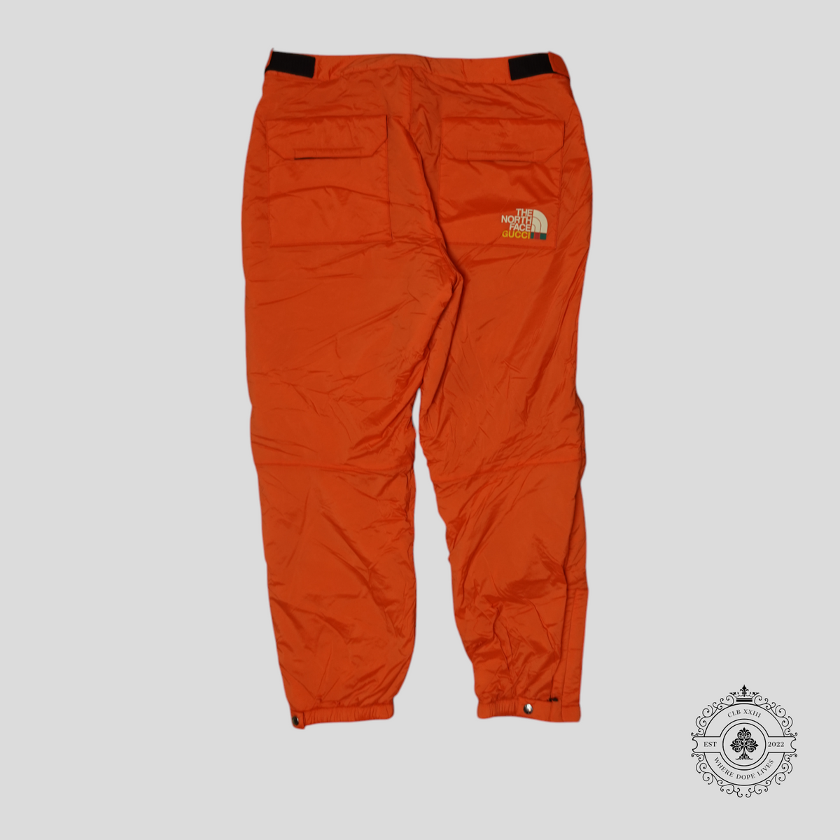 The North Face X Gucci Padded Cargo Pants in Orange