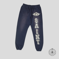 Saint Michael Angel Of Death Sweatpants in Blue