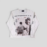 Enfants Riches Déprimés Dérangement A X Long Sleeve Tee in White