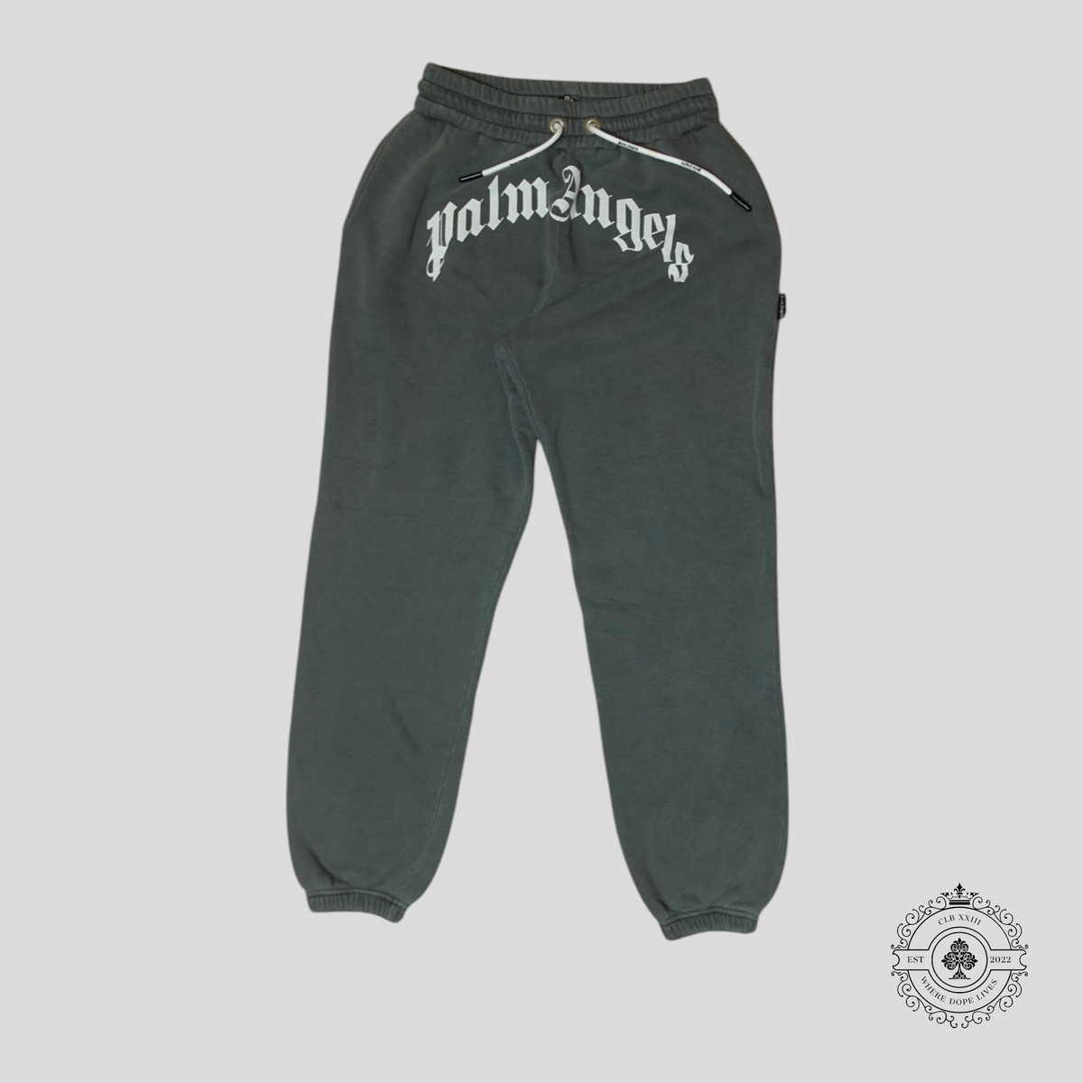 Palm Angels Classic Logo Sweatpants in Grey