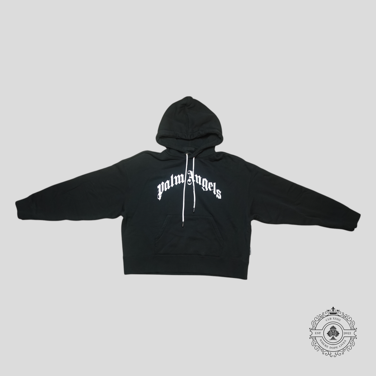 Palm Angels Classic Logo Hoodie in Black