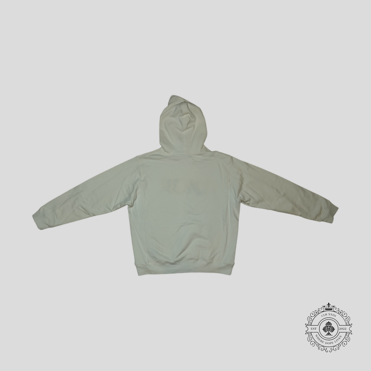 Dior Floral Logo Embroidered Hoodie in White