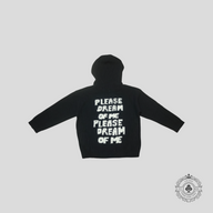 Celine "Please Dream of Me" Jacquard Wool Hoodie in Black