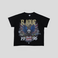 Blind Love Eagle Tee in Black