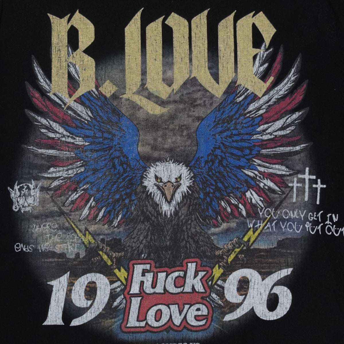 Blind Love Eagle Tee in Black