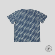 Dior Oblique Terrycloth T-Shirt in Blue/White