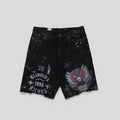 Blind Love Eagle Shorts in Black