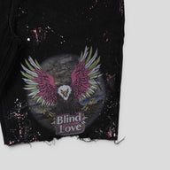 Blind Love Eagle Shorts in Black