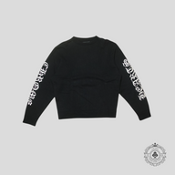 Chrome Hearts Embroidered Sleeves Cashmere Sweater in Black