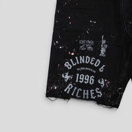 Blind Love Eagle Shorts in Black