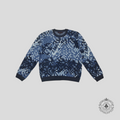 Louis Vuitton LV Lovers Damoflage Jacquard Pullover in Blue