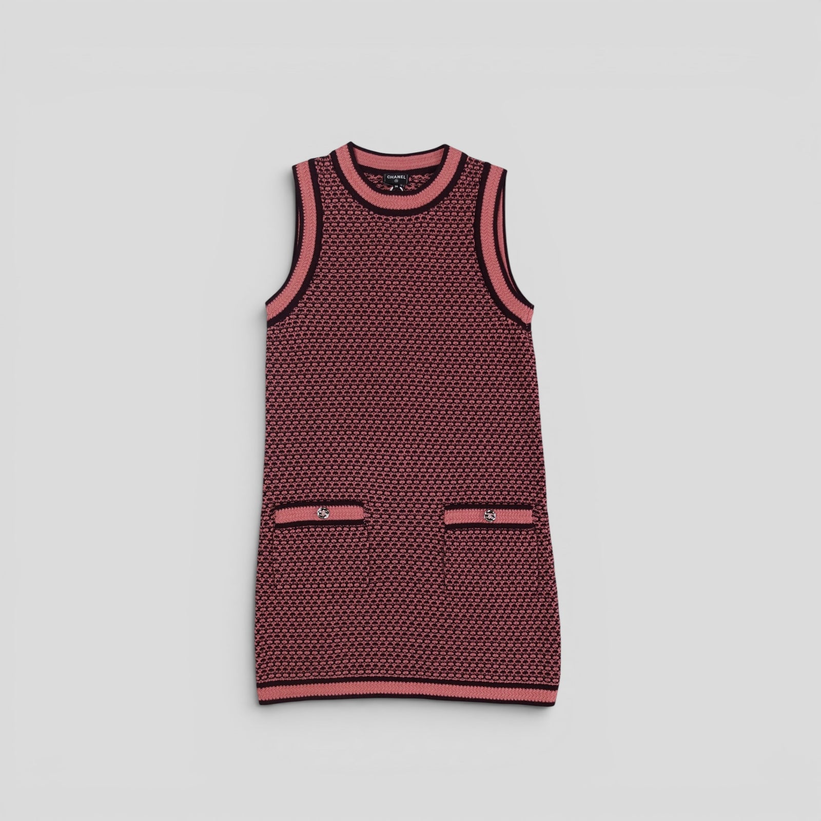 Chanel Cashmere Knitted Dress in Pink