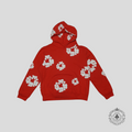 Denim Tears The Cotton Wreath Hoodie in Red