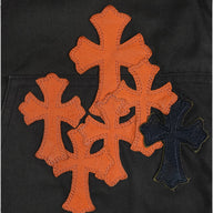 Chrome Hearts Cross Patch Carpenter Pants in Brown / Orange