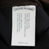 Chrome Hearts Cross Patch Carpenter Pants in Brown / Orange