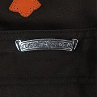 Chrome Hearts Cross Patch Carpenter Pants in Brown / Orange