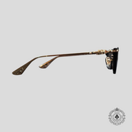 Chrome Hearts Snat Glasses in Black/Gold